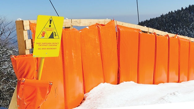 Zaščitne blazine za smučišča